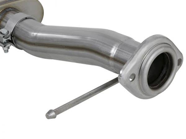 aFe Rebel Series Exht 3in SS Middle Side Exit CB w/ Black Tips 11-14 Ford F150 Ecoboost V6 3.5L (tt) - Image 3