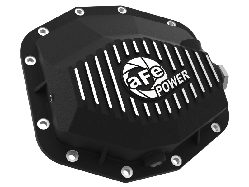 aFe POWER 21-22 Ram 1500 TRX Hemi V8 6.2L (sc) PRO Series Rear Differential Cover Black w/ Machined - Image 4