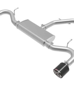 aFe Takeda 2.5in 409 SS Axle-Back Exhaust System Carbon Fiber 18-20 Hyundai Elantra GT L4-1.6L(t)