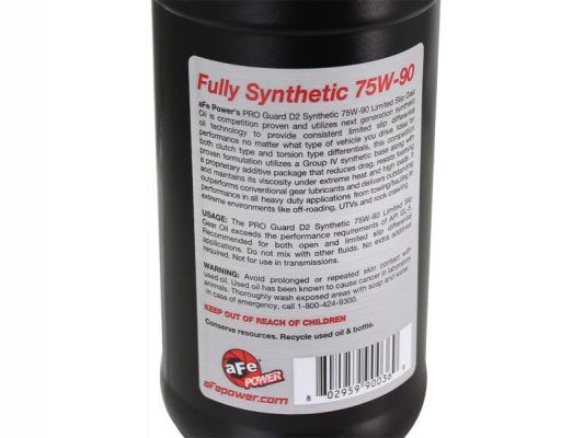 Alternative view of aFe Power Rear Diff Cover Black w/Machined Fins 17-19 Ford 6.7L (td) Dana M300-14 (Dually) w/ Oil