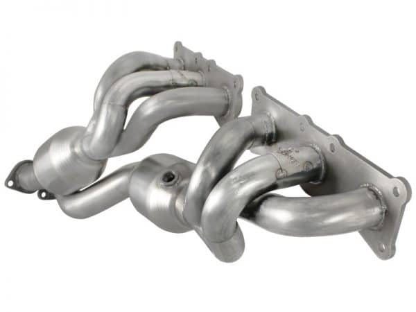 aFe 08-13 BMW 128i (E82/88) L6 3.0L Twisted Steel 304 Stainless Steel Long Tube Header w/ Cat - Image 6
