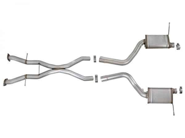 aFe MACHForce XP 12-17 Jeep Grand Cherokee WK2 SRT8 V8-6.4L 304SS Cat-Back Exhaust w/o Resonator - Image 3