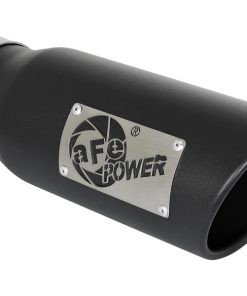 Alternative view of aFe Vulcan Series 3.5in 409 SS Cat-Back Exhaust 13-19 Ford Transit V6 3.5L (TT) w/ Black Tips