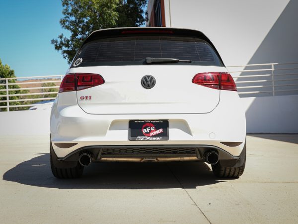 aFe MACH Force-Xp 3in to 2-1/2in Stainless Steel Axle-Back Exhaust Carbon - 15-17 Volkswagen GTI - Image 5