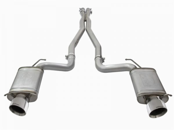 aFe Mach Force-Xp 3in CB Stainless Steel Dual Exhaust System w/Polished Tips 09-15 Cadillac CTS-V - Image 5