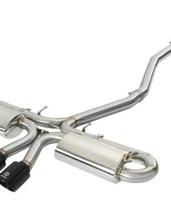 aFe Takeda 3in 304 SS Cat-Back Exhaust w/ Dual Center Black Tips 17+ Honda Civic Si (2dr) I4 1.5L