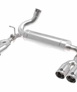 aFe Vulcan Series 2.5in 304 SS Axle-Back Exhaust Polished 07-18 Jeep Wrangler (JK) V6-3.6/3.8L