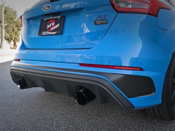 aFe Takeda 3in 304 SS Cat-Back Exhaust System w/ Black Tips 16-18 Ford Focus RS I4-2.3L (t) - Image 2