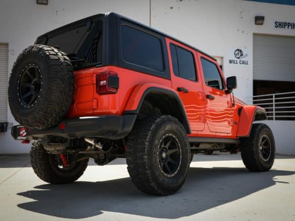aFe 20-21 Jeep Wrangler Large Bore-HD 3in 304 Stainless Steel DPF-Back Exhaust System - Black Tip - Image 4
