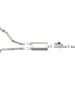 Alternative view of aFe Gemini XV 3in 304 SS Cat-Back Exhaust 15-20 Ford F-150 V6 2.7L/3.5 w/ Black Tips
