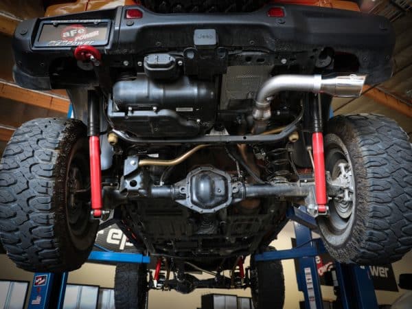 aFe 20-21 Jeep Wrangler Large Bore-HD 3in 304 Stainless Steel DPF-Back Exhaust System - Polished Tip - Image 6