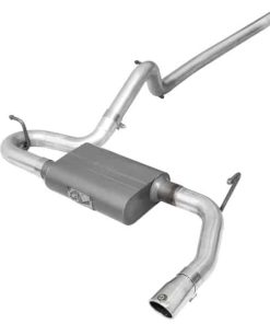 aFe Scorpion 2-1/2in Alum Steel Cat-Back Exhaust w/Pol Tip 07-18 Jeep Wrangler (JK) V6-3.6L/3.8L