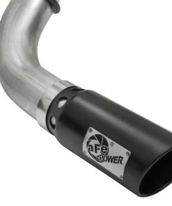 Alternative view of aFe LARGE Bore HD DPF-Back SS Exhaust w/ Black Tip 2016 Nissan Titan XD V8-5.0L (td)