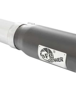 Alternative view of aFe MACHForce XP Exhaust 3in-3.5in SS Single Side Exit CB w/ Black Tips 15 Ford F150 V8 5.0L CC/SB