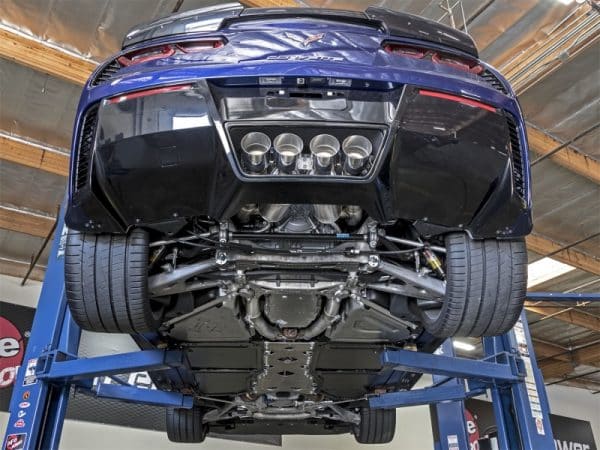 aFe MACHForce XP 3in-2 1/2in Axle Back 304SS Exhaust w/ Polished Tips 15-17 Chevy Corvette Z06 - Image 3