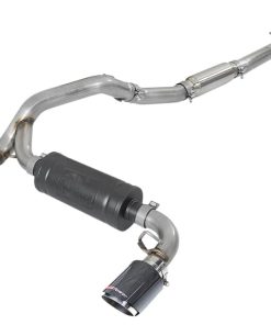aFe Takeda 3in 304 SS Cat-Back Exhaust System w/ Carbon Fiber Tips 16-18 Ford Focus RS I4-2.3L (t)