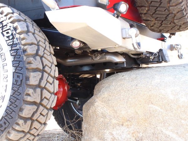 aFe MACHForce XP Exhaust Cat-Back 3in SS-409 Hi-Tuck inRBin 12-14 Jeep Wrangler Unlimited V6 4Dr - Image 2