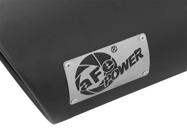 aFe POWER MACH Force-Xp 5in 304 Stainless Steel Exhaust Tip 5In x 7Out x15Lin Bolt-On Right-Blk - Image 5