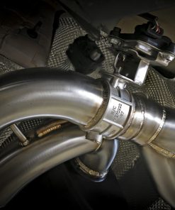Alternative view of aFe MACHForce XP Exhausts Cat-Back SS 19-21 BMW M2 Competition L6-3.0L w/Polished Tips