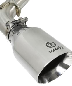 Alternative view of aFe Takeda 2.5in 304 SS Axle-Back Exhaust w/ Polished Tips 16-18 Infiniti Q50 V6-3.0L (tt)