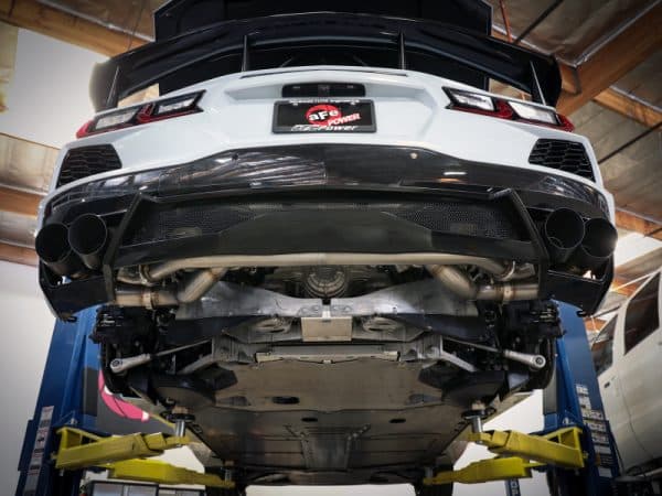 AFe MACH Force-Xp 304 Stainless Steel Cat-Back Exhaust Polished 2020 Chevrolet Corvette C8 - Image 4