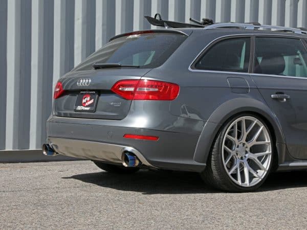afe MACH Force-Xp 13-16 Audi Allroad L4 SS Cat-Back Exhaust w/ Blue Flame Tips - Image 6