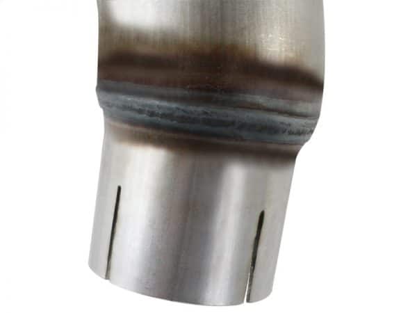 aFe Twisted Steel Delete Down-Pipe and Y-Pipe 2 to 2-1/2in Alum Steel Exhaust 12-16 Jeep Wrangler - Image 4