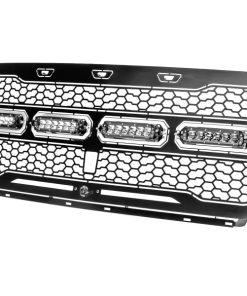 Alternative view of aFe 17-20 Ford Raptor w/ FFC Scorpion Grill w/ LEDs