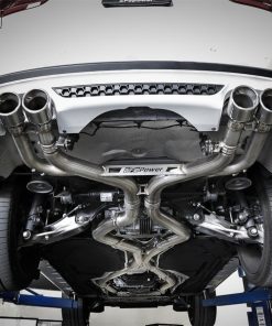 Alternative view of aFe MACH Force-Xp 3.5in. 304 SS C/B Exhaust w/o Muffler 15-18 BMW X5 M V8-4.4L (tt) - Polished Tip