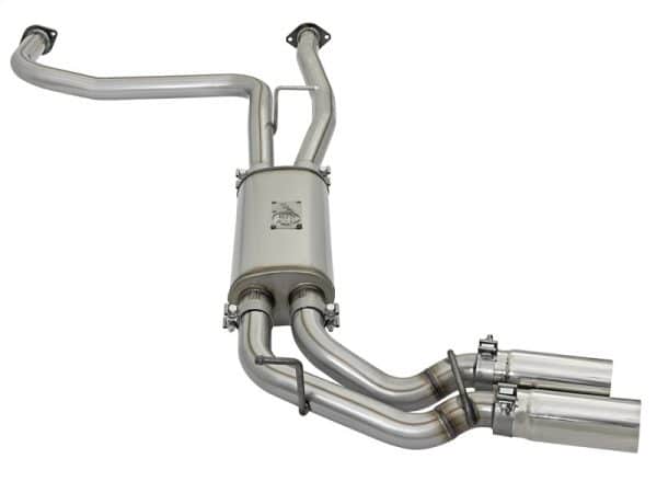 aFe POWER Rebel Series 2-1/2in 409 SS Cat Back Exhaust w/ Polished Tips 16-17 Nissan Titan V8 5.6L - Image 8