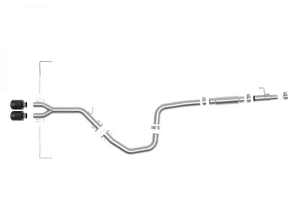 aFe Takeda Exhaust Cat-Back 19-20 Hyundai Veloster 304SS Black Dual Tips Exhaust - Image 2