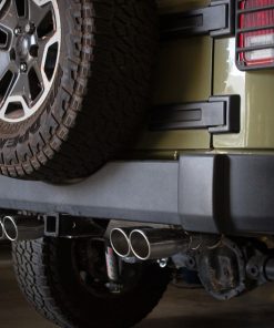 Alternative view of aFe Vulcan Series 2.5in 304 SS Axle-Back Exhaust Polished 07-18 Jeep Wrangler (JK) V6-3.6/3.8L