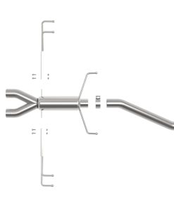 Alternative view of aFe Takeda 2.5in 304SS Axle-Back Exhaust System 17-19 Honda Civic Type R L4-2.0L (t)