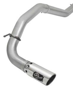 aFe Atlas Exhaust 5in DPF-Back Al Steel 2016 Nissan Titan XD V8-5.0L Polished Tip