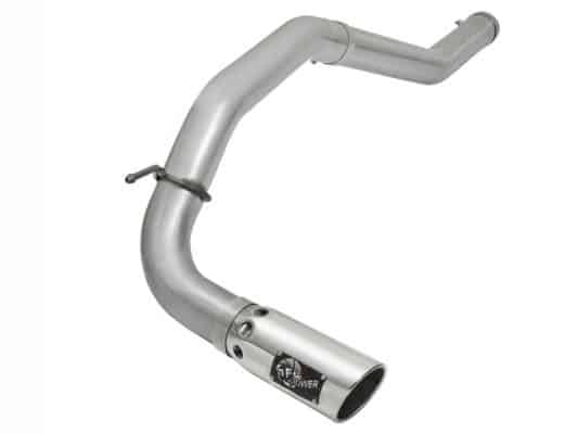 aFe Atlas Exhaust 5in DPF-Back Al Steel 2016 Nissan Titan XD V8-5.0L Polished Tip