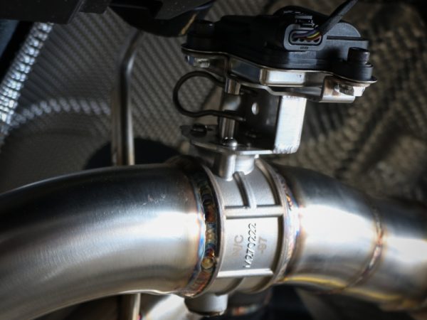 aFe 18-20 Audi RS5 Coupe MACH Force-Xp 3in to 2.5in 304 SS Axle-Back Exhaust System-Quad Carbon Tips - Image 7