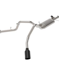 aFe Gemini XV 3in 304 SS Cat-Back Exhaust 15-20 Ford F-150 V6 2.7L/3.5 w/ Black Tips