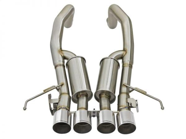 aFe MACHForce XP 3in-2 1/2in Axle Back 304SS Exhaust w/ Polished Tips 15-17 Chevy Corvette Z06 - Image 8