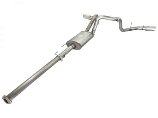 aFe MACHForce XP Exhausts 3inSS Dual Side Exit Cat-Back 11-14 Ford F150 Ecoboost V6-3.5L (TT) - Image 4