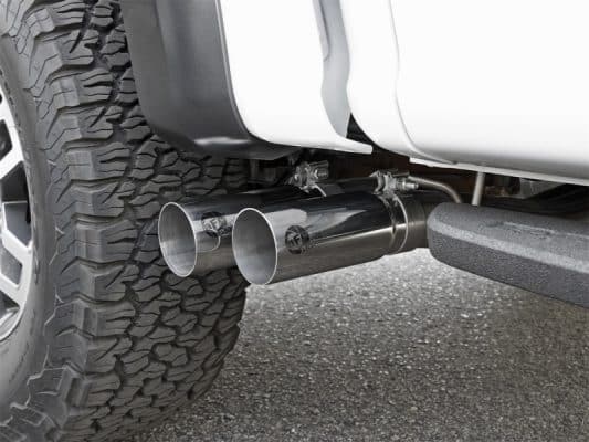 Alternative view of aFe POWER Rebel Series 3in 409 SS Cat Back Exhaust w/ Polished Tips 17 Ford F-150 Raptor V6-3.5L