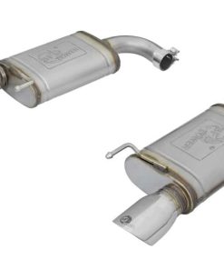 aFe MACHForce XP 2.5in 409 Stainless Axle Back Exhaust w/Stainless Tips 15-17 Ford Mustang I4-2.3L