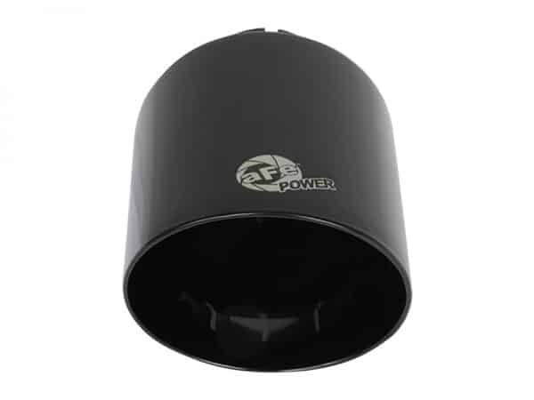 aFe Takeda 409 SS Clamp-On Exhaust Tip 2.5in. Inlet / 4.5in. Outlet / 7in. L - Black - Image 4