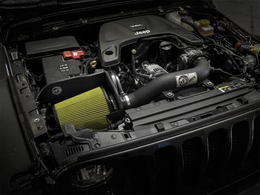 Alternative view of aFe Magnum FORCE Stage-2XP PG7 Cold Air Intake Performance Combo 2018+ Jeep Wrangler (JL) V6 3.6L