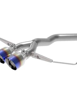 aFe Takeda 3in-2.5in 304 SS Axle-Back Exhaust w/Blue Flame Tip 19-20 Hyundai Veloster I4-1.6L(t)
