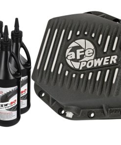 aFe Power Rear Differential Cover (Machined Black) 15-17 GMC Canyon 12 Bolt Axles w/ Gear Oil