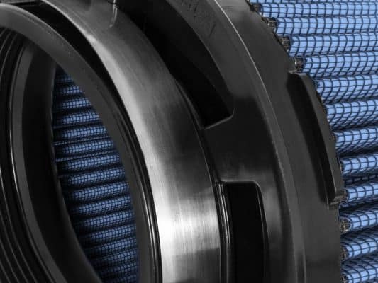 Alternative view of aFe Momentum Pro 5R Universal Filter 6in x 4in F 8.25in x 6.25in B 7.25in x 5in T(Inverted) 9in H