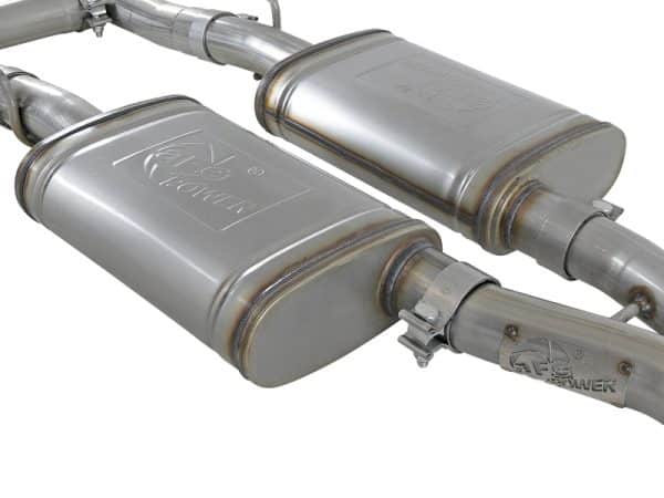 aFe MACH Force-Xp 2-1/2in 304 SS Cat-Back Exhaust 15-19 Dodge Challenger V6-3.6L - Raw Tip - Image 3