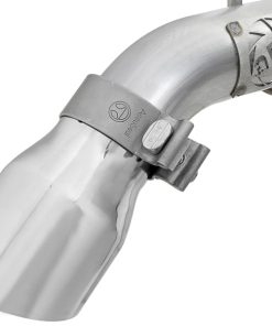 Alternative view of aFe MACH Force-Xp Axle-Back Exhaust System w/Polished Tip 18-20 Jeep Wrangler L4-2.0T / V6-3.6L