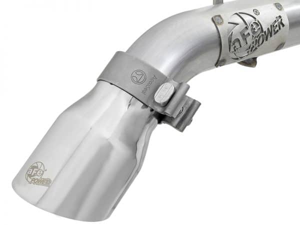 aFe MACH Force-Xp Axle-Back Exhaust System w/Polished Tip 18-20 Jeep Wrangler L4-2.0T / V6-3.6L - Image 2