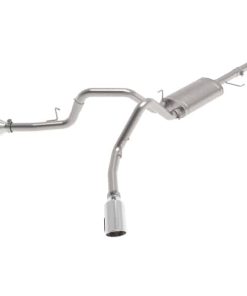 aFe Vulcan 3in 304 SS Cat-Back Exhaust 2021 Ford F-150 V6 2.7L/3.5L (tt)/V8 5.0L w/ Polished Tips